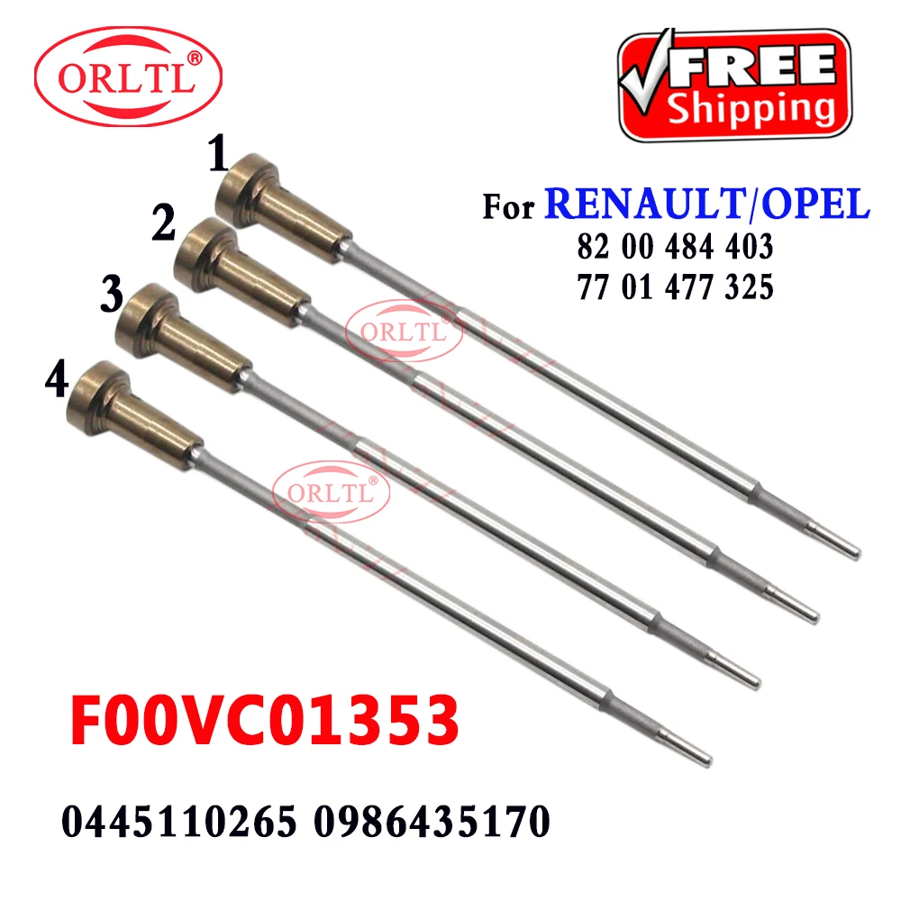 

ORLTL 0445110265 0986435170 Diesel Injector F00VC01353 Valve F 00V C01 353 For RENAULT 8200484403 7701477325 OPEL 93189952