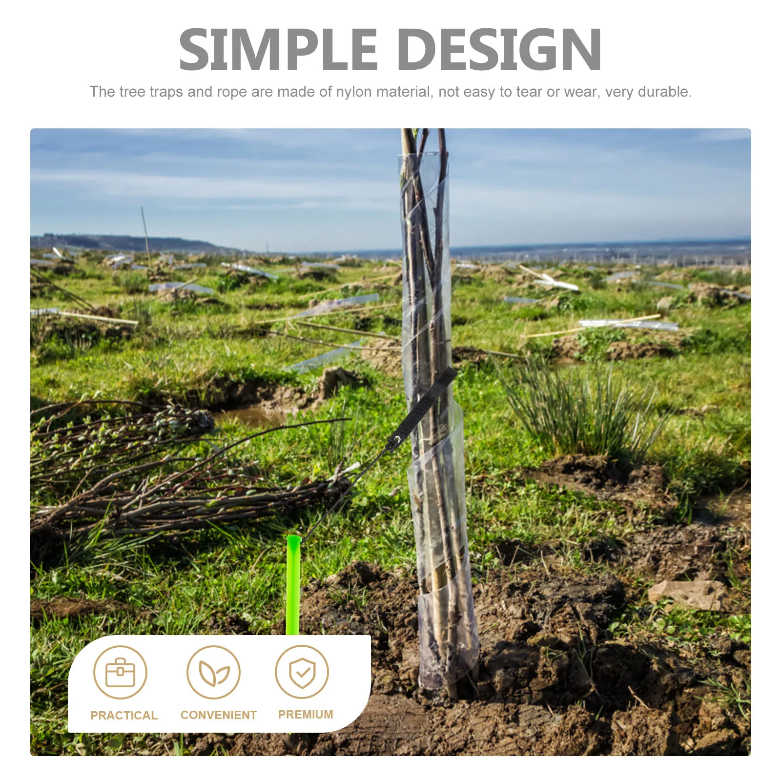 

Tree Support Anchor Kit Garden Stakes for Plants Supports Leaning Anchors Branch