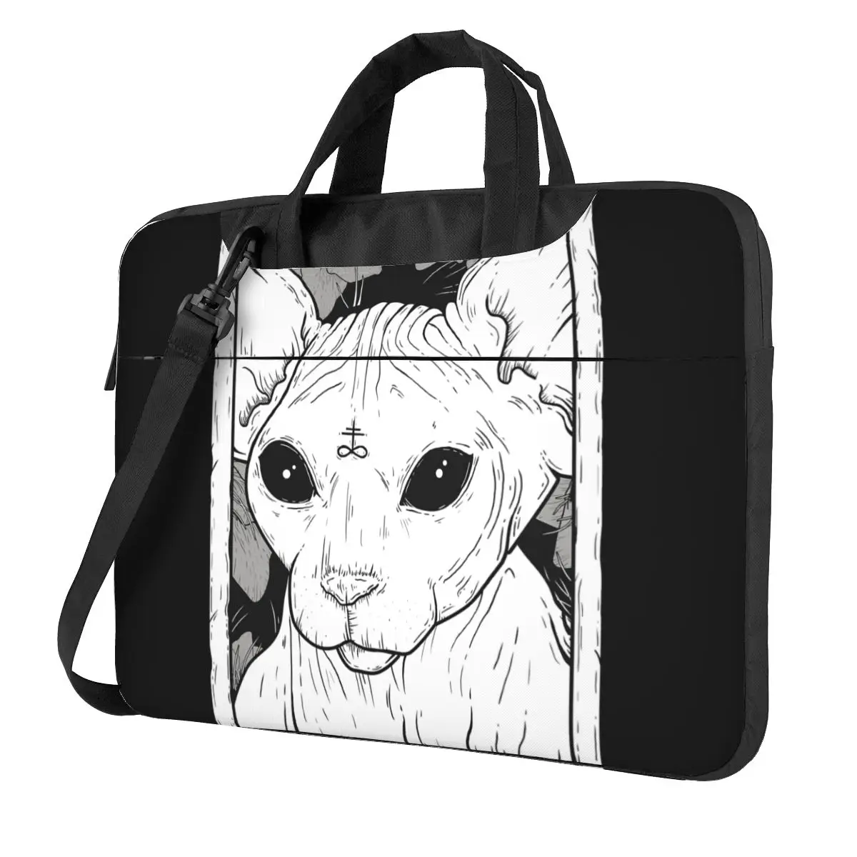 

Occult Cat , Sphynx Laptop Bag Case Protective Vintage Computer Bag Bicycle Crossbody Laptop Pouch