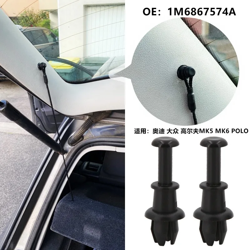 2/4PCS Clip di fissaggio per auto Nero Tronco di veicolo Portapacchi Gancio Pivot Fibbia di fissaggio Interno Trim Card Porta Liner Morsetto fisso