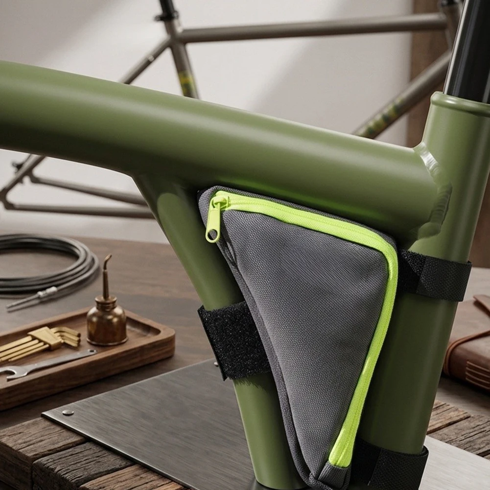 

1pc Bicycle Frame Tube Bag Bike Top Bottom Tube Bag Frame Bag Large Capacity MTB Cycling Folded Bicycle Frame Triangular Bag