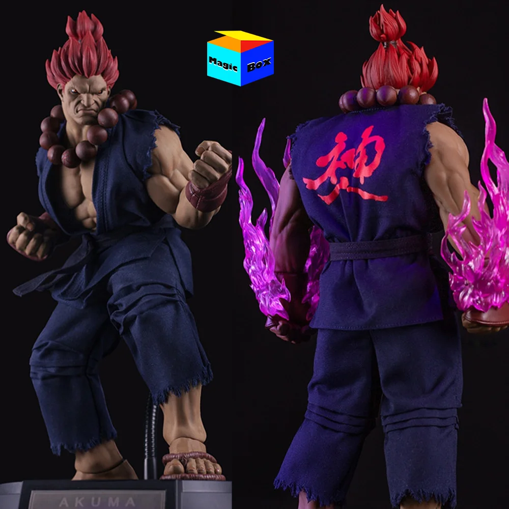 ICONIQ STUDIOS QGS-05 1/6 Scale Male Fighting Game Gouki Akuma Street Fighter The Extreme Fist Full Set 12in Action Figure Model