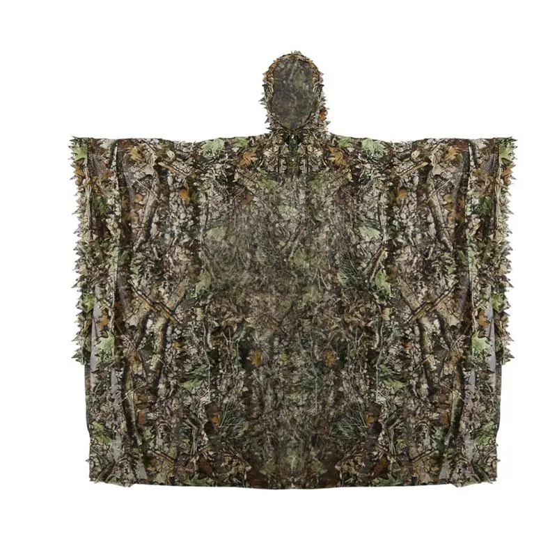 

Bird Watching Invisible Cape 3D Technology Comfortable Camouflage Suit Breathable Leaves Invisible Clothing For Bird Watching