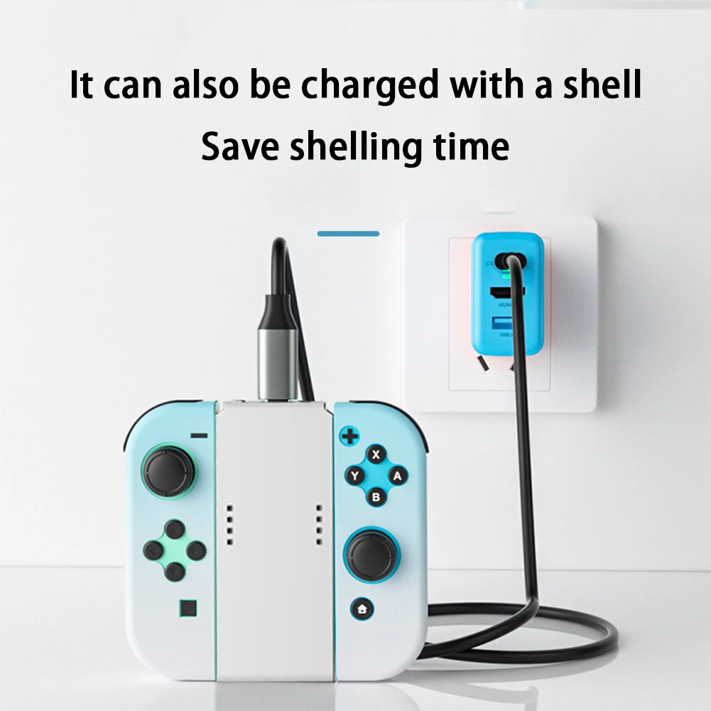 For Joypad Charging Grip 3400mAh Rectangle Shaped Charging Dock TPYE-C Controller Charge Station with Indicator Game Accessories