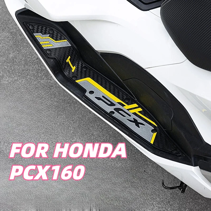 Motorcycle Rubber Foot Mat For Honda PCX160 Scooter Anti-slip Footboard Pedal Floor Pad Waterproof Modification Accessories