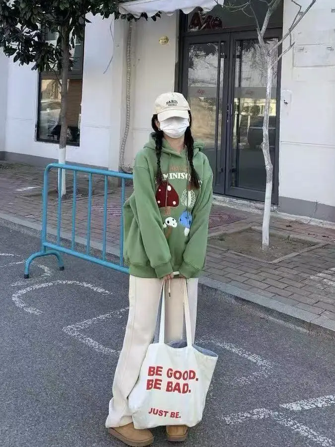 

Женская зимняя толстовка больших размеров (до 300 фунтов), ретро-стиль, зеленая, на флисовой подкладке, с капюшоном и вышивкой, повседневная верхняя одежда