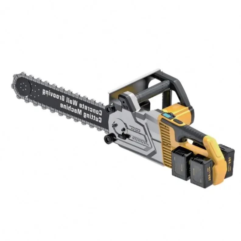 

Customization CORDLESS High frequency chain saw for cutting concrete wall reinforced with steel rods 3000W DC 18V Power Chainsaw