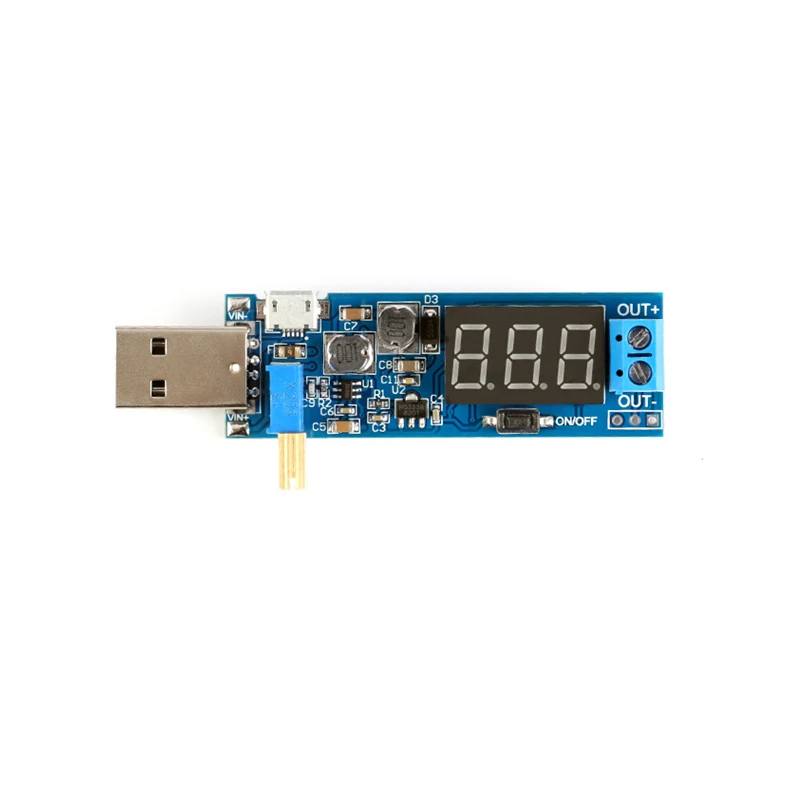 Stlxy DC-DC 5V to 3.5V / 12V USB Step UP / Down Power Supply Module Adjustable Boost Buck Converter Out DC 1.2V-24V