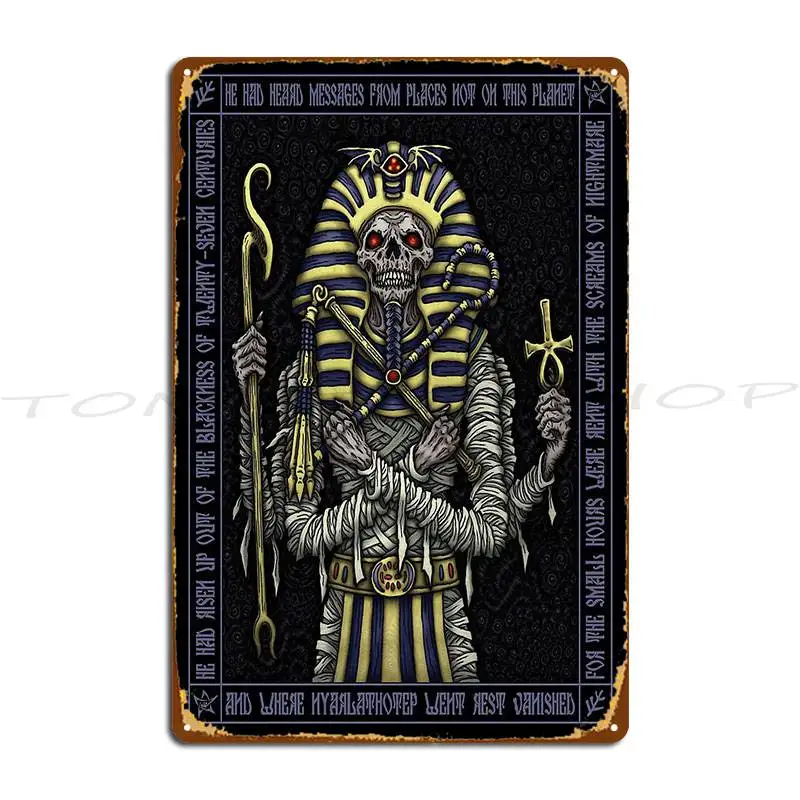 Pharaoh Icon Azhmodai 2020 Metal Sign Garage Designing Bar Cave Designs Tin Sign Poster