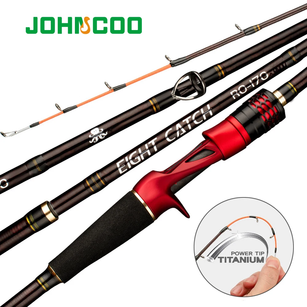 Octopus Rod Jigging Fishing Rod 1.7m Carbon H Power Fishing Rod Boat Fishing Rod Titanium Tip 9:1 Action High Quality