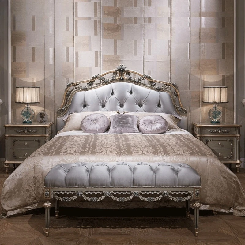 طاولة JC Haut de gamme Personalisé Europeen en bois massif de lit neoclassique petit casier France luxe طاولة المحكمة دي مضاءة #3