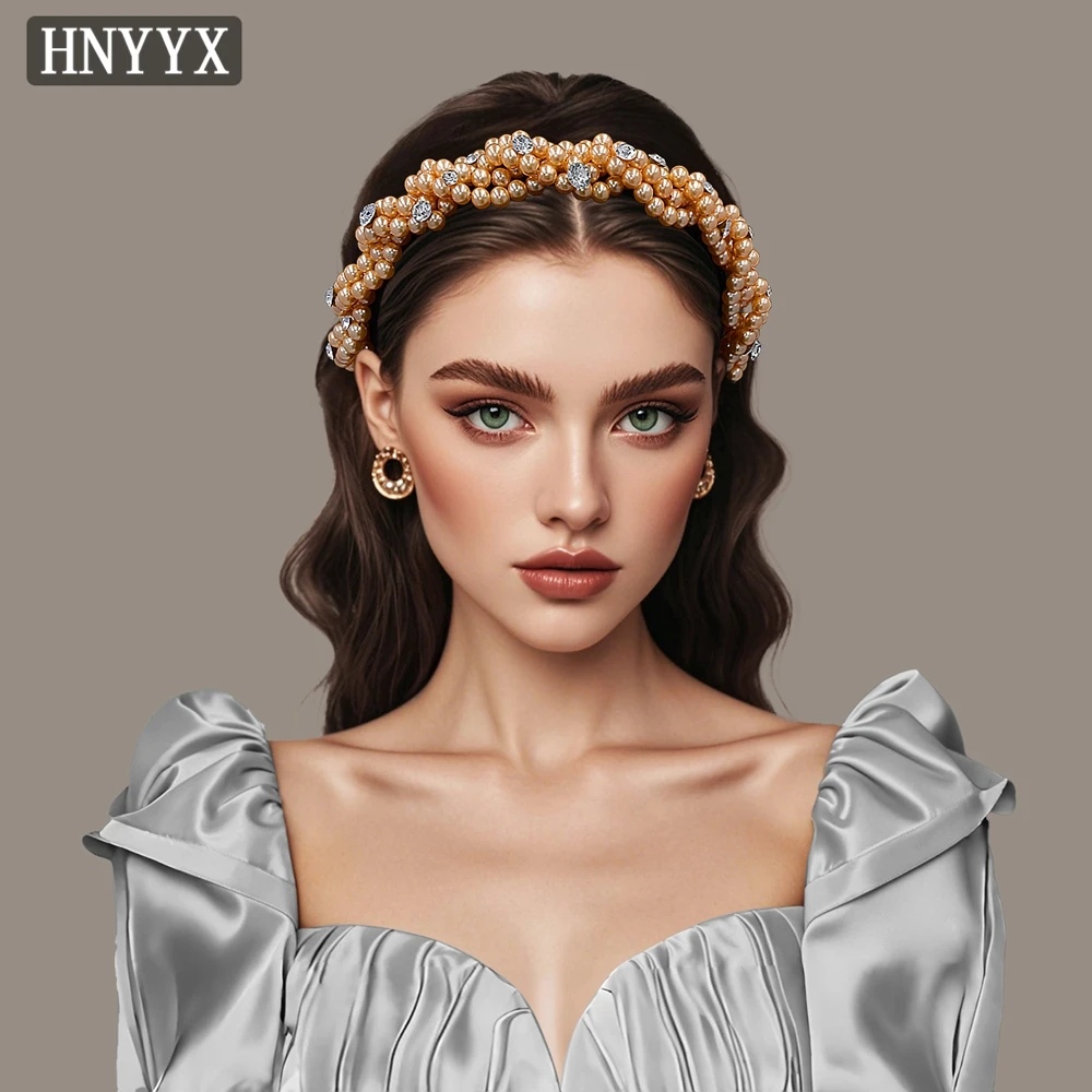 

YouLaPan Bridal Wedding Bead Headband Hand Woven Simple Girls Fashionable Banquet Dancing Party Everyday Hair Accessories YXA205