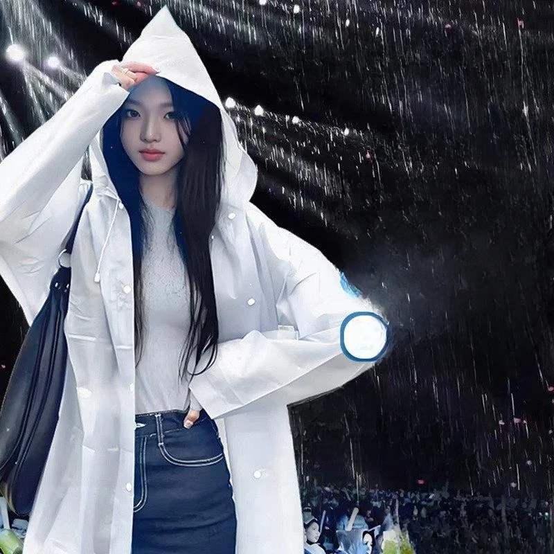 

Утолщенный концертный дождевик унисекс, одноразовый, водонепроницаемый, для музыкальных фестивалей на открытом воздухе, пончо для одного человека, ПВХ.