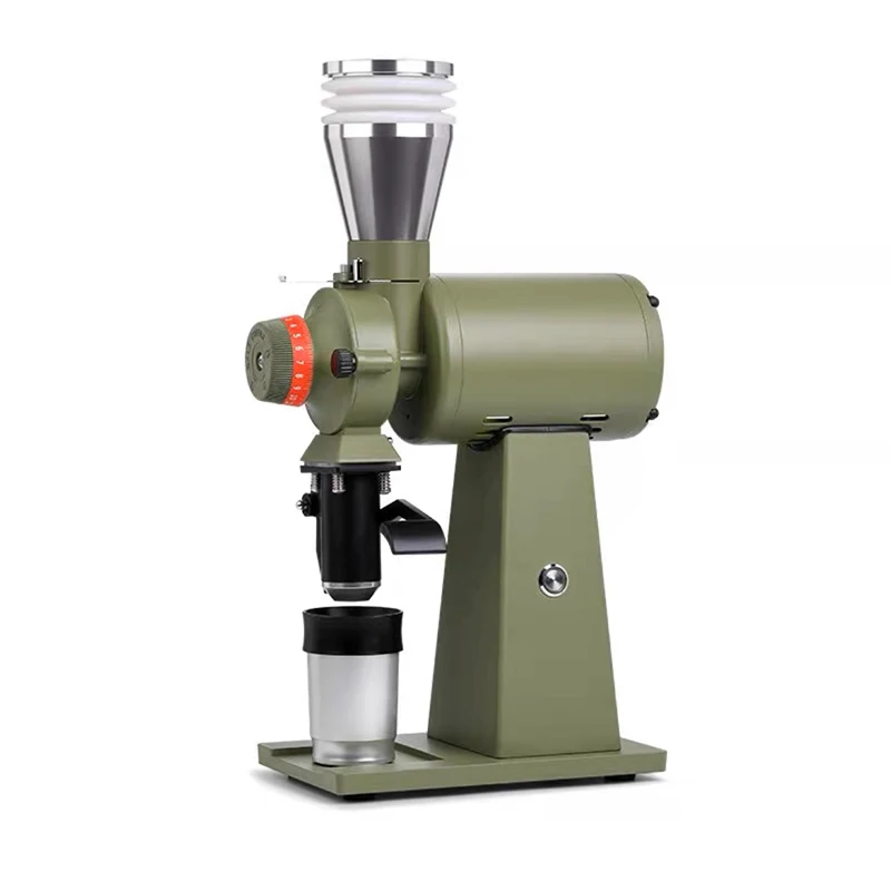 مطحنة حبوب القهوة الإيطالية، شفرة مسطحة 90 مم مطحنة حبوب القهوة، القهوة الكهربائية المخمرة يدويًا، مطحنة تجارية