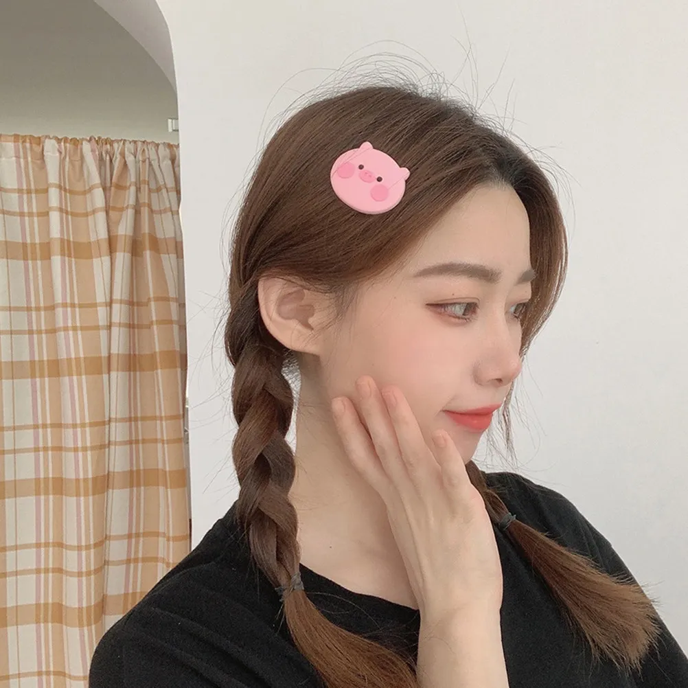 

12Pcs Cartoon Pig Hairpins Adorable Pink Girls Barrettes Hair Clips Party Wedding Accessories Daily Hair Decor