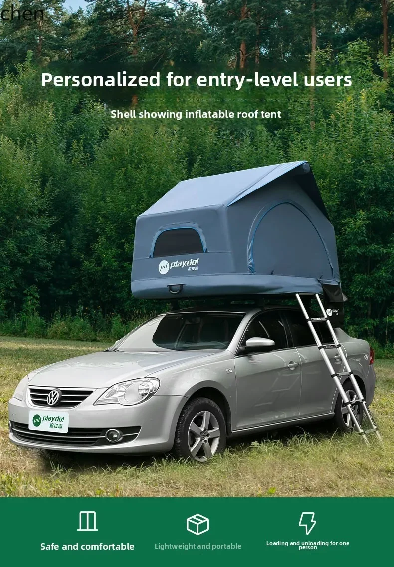 Inflatable Roof Tent Portable Indoor Outdoor Self-driving Tour Camping Portable Roof Tent