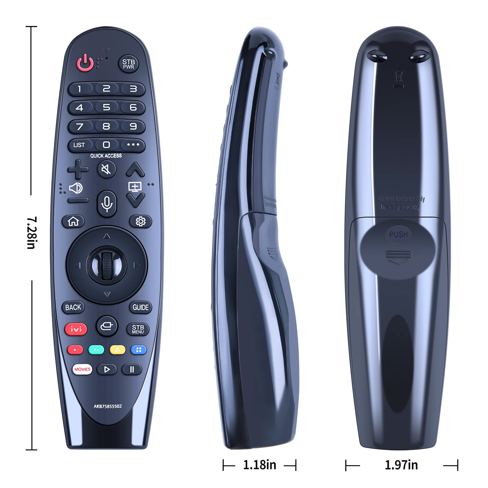 جهاز التحكم عن بعد الصوتي MR20GA AKB75855502 للتلفزيون الذكي AI ThinQ 4K UN8 UN7 UN6 #4