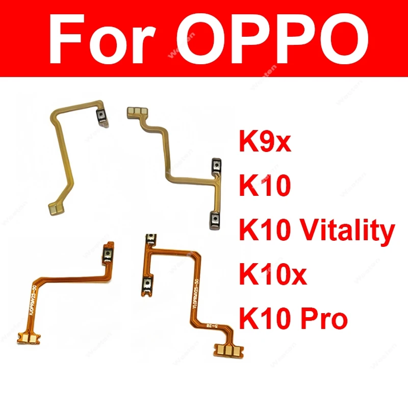 

Гибкий кабель громкости питания для OPPO K9x K10 K10x Pro Vitality 4G 5G Вкл. ВЫКЛ. Выключение боковых кнопок питания Voulme, клавиши, переключатель, детали гибкого кабеля