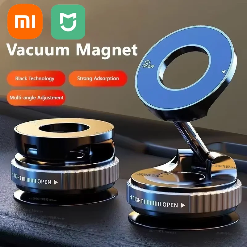

Xiaomi Mijia Strong Magnetic Phone Holder Foldable Design 360° Adjustable Vacuum Car Mount For Cell Phone 2026 New