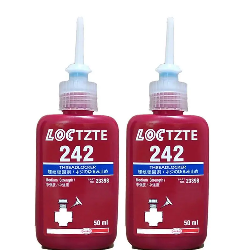 1 PCS Threadlocker 10ml Loctite242 Screw Adhesive Anaerobic Glue Anti-loose Seal Thread Lock Locking Seal Glue Car Accessories