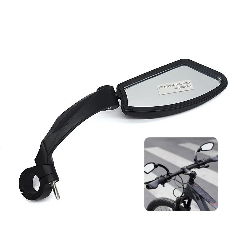 

Universal 22mm-24mm Bicycle Rear View Mirror Adjustable Handlebar Left Right Mirror HD Cycling Bike Flat Rearview Mirror