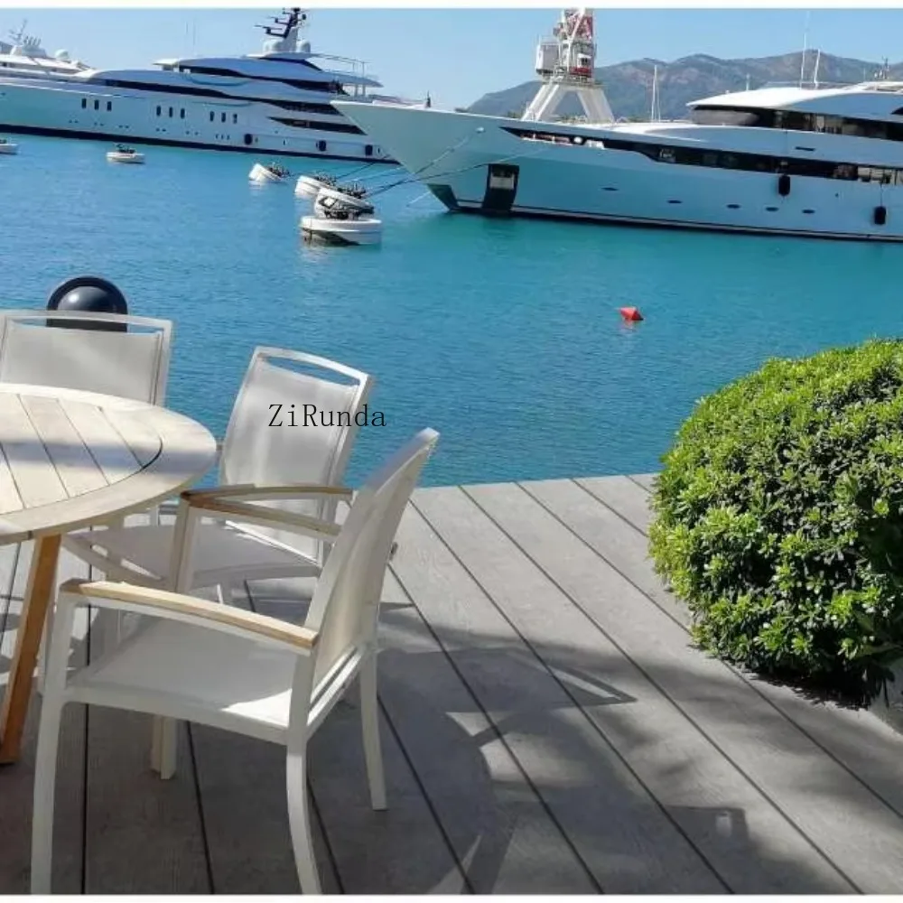 Versión personalizada de pavimento de madera y plástico compuesto ipe moderno sólido antideslizante HDPE para jardín y carretera