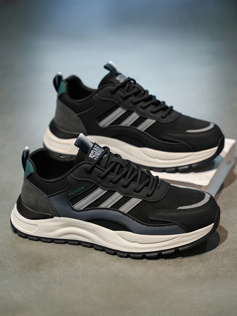 

Men's Casual Running Shoes PT Sport Leisure Fashionable All-Match Lightweight Increased Height Running Agan Trendy Shoes