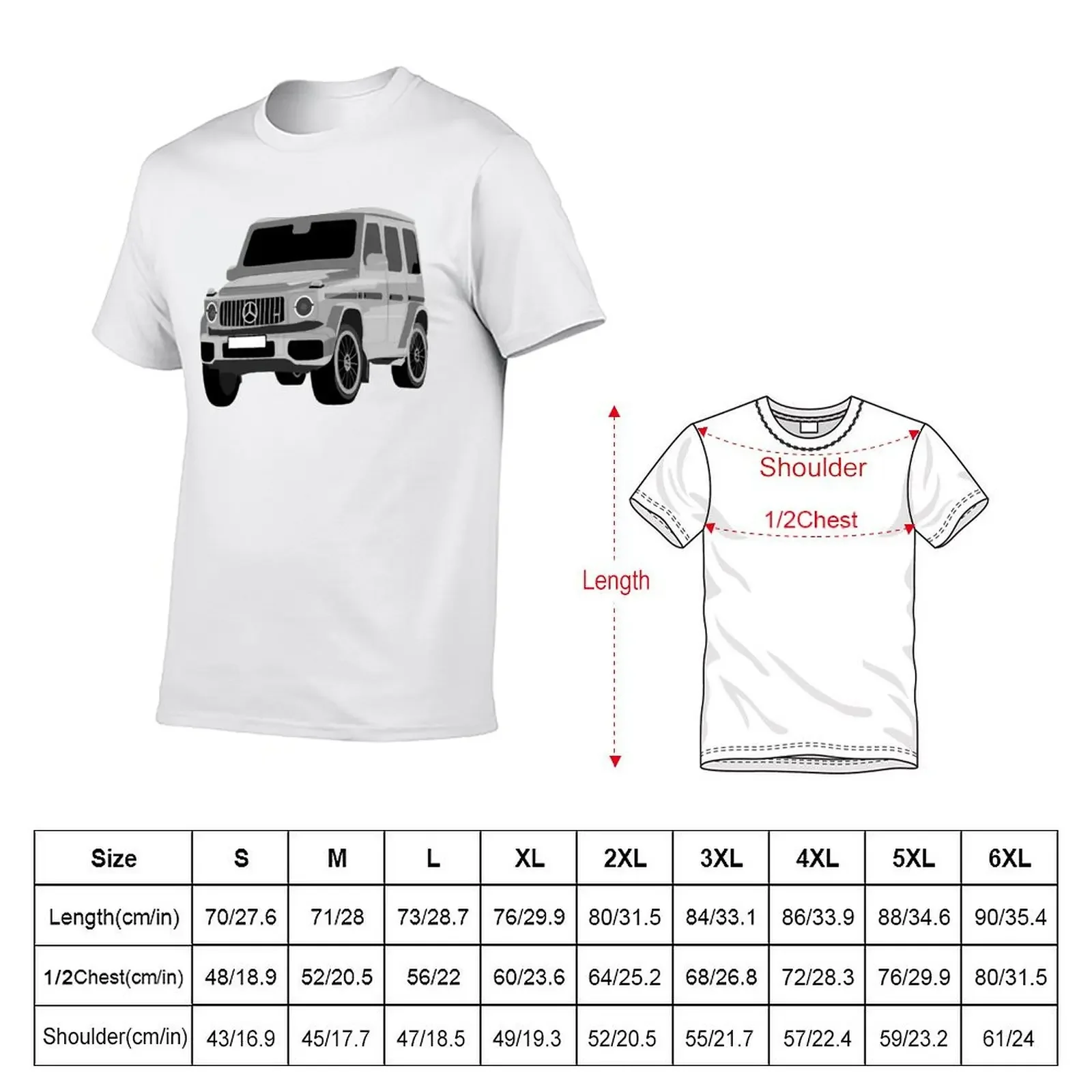 G Wagon 4x4 SUV Car offroad T-Shirt for a boy anime basketball graphic tees Louboutins mens cotton t shirts