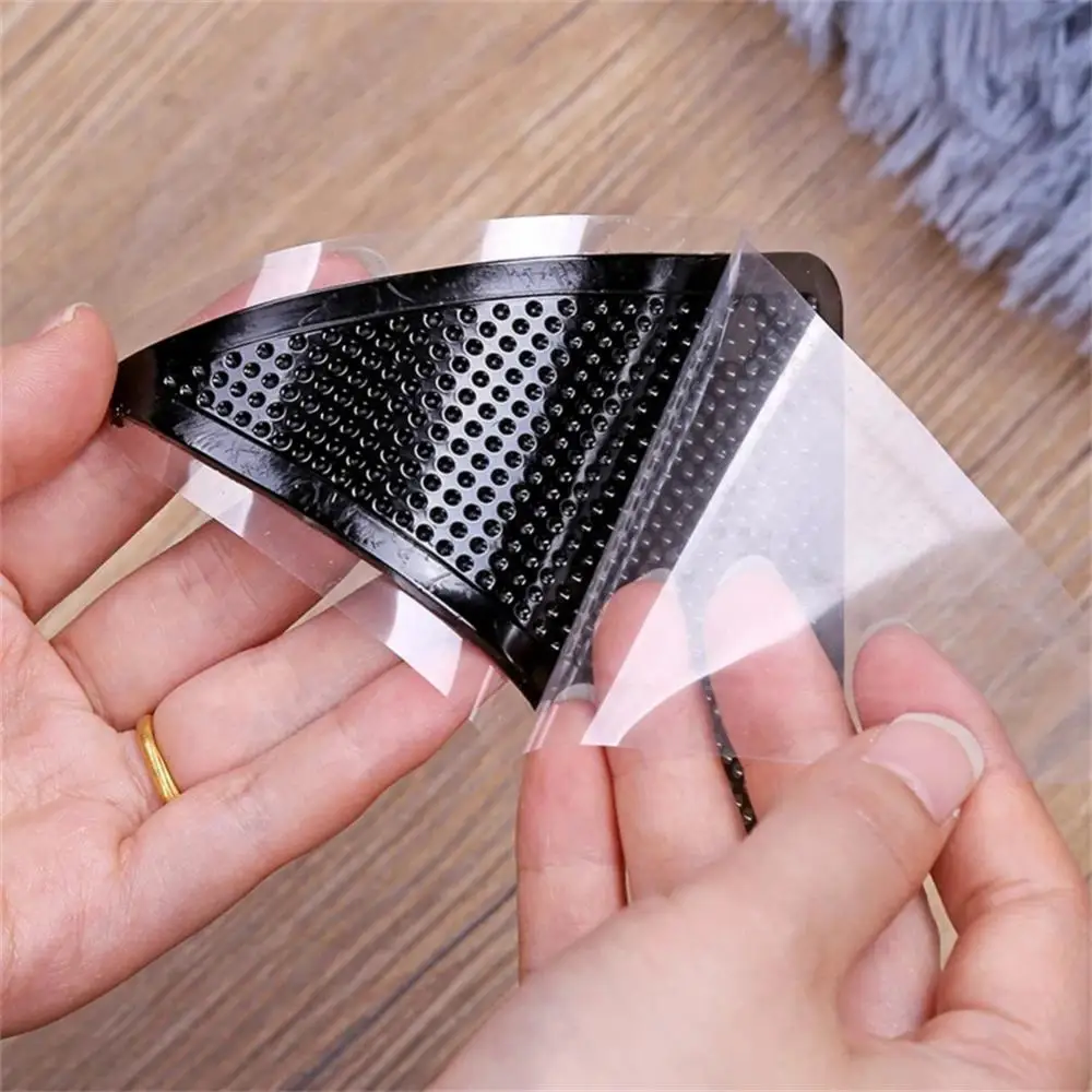 8Pcs/set Triangle Washable Reusable Rug Gripper Anti-skid Rubber Mat Non Slip Patch Tape for Tile Floors Carpets Corners Mat