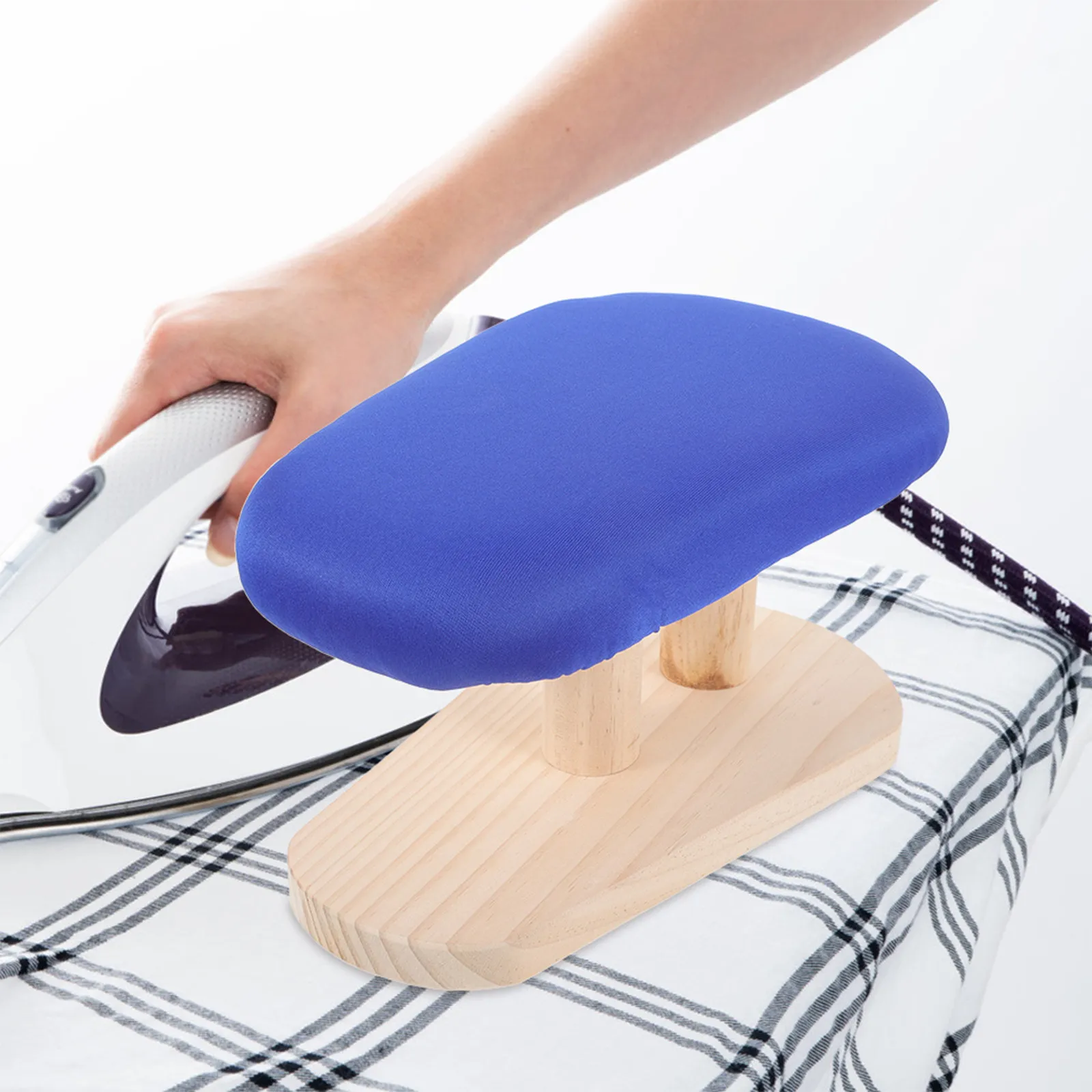 Portable Ironing Desk Cloth and Wood Construction Thickened Base Smooth Hard Surface for Home Ironing Accessories Sleeve Chest