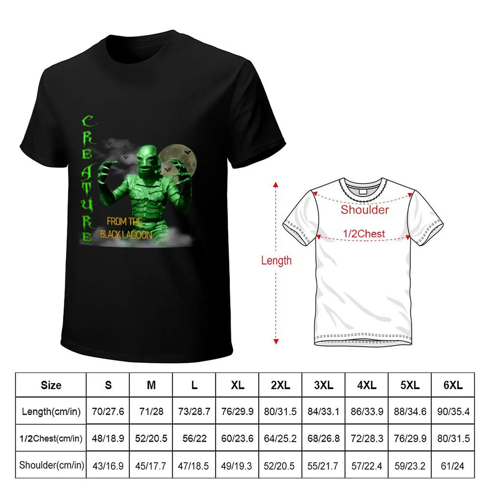 The Creature walks T-Shirt mens graphic t shirts T-Shirt