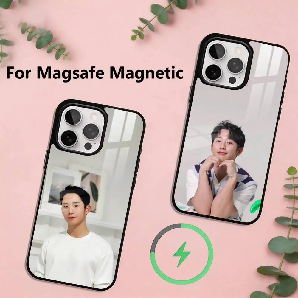 

Korean Actor Cha Eun-woo Phone Case For iPhone17,16,15,14,13,12,11 Plus,Pro Magnetic For Magsafe Wireless Charging