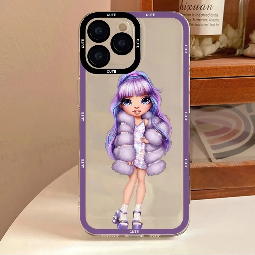 Bratz دمية جراب هاتف آيفون 11 12 13 14 15 16 برو ماكس 7 8 زائد ميني X XR XS SE ياسمين كلوي اليشم ساشا كاميرون بولي TPU Funda