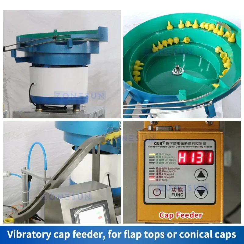 ZONESUN ZS-WIM01 High Speed Automatic Induction Wad Inserting Machine Aluminum Foil Liner Bottle Cap Packaging Equipment