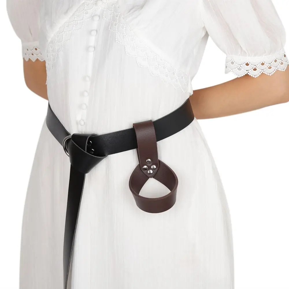 คอสเพลย์ Holster เครื่องแต่งกายกบ Rapier ยุคกลางดาบผู้ถือ Sheath Scabbard แหวนสายคล้องอาวุธเข็มขัดเอว