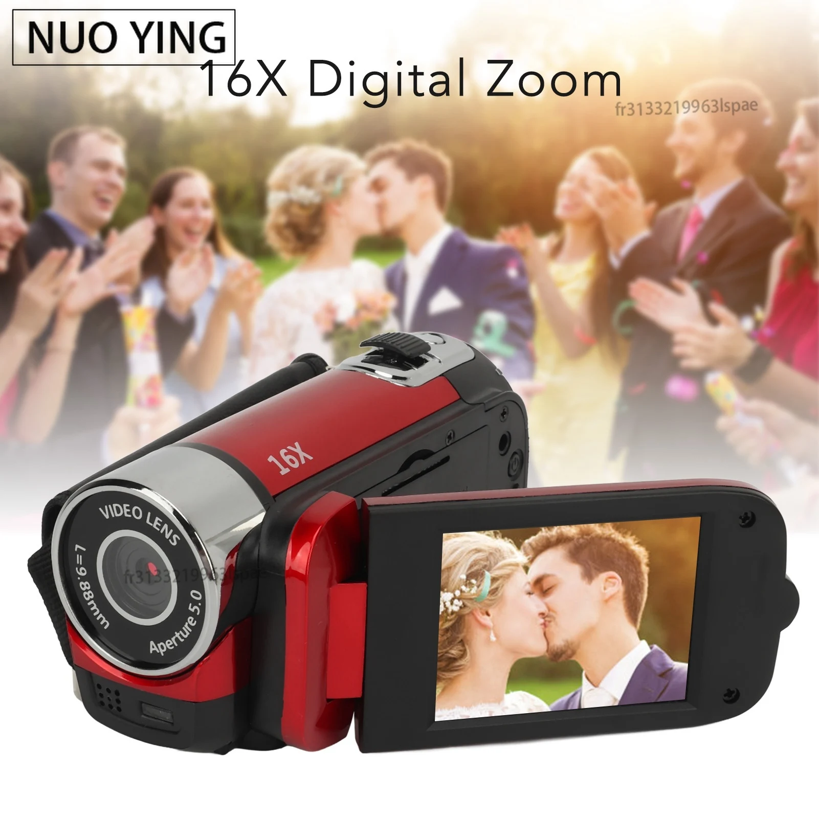 D90 1080P 16MP appareil photo numérique 2.4 pouces écran rotatif caméscope 16X Zoom HD enregistreur vidéo avec lumière de remplissage caméscope vidéo HD