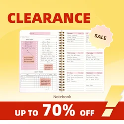Clearance_2026 Tree Pattern Spiral Bound Weekly Planner & Notebook & Schedule Organizer, Stationery For Office & School & Study,