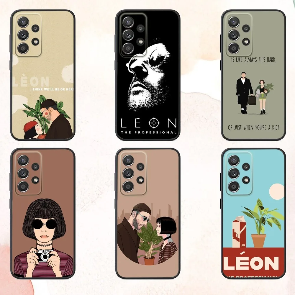 

Movie Killer Leon And Mathilda Phone Case For Samsung S25,S24,S21,S22,S23,S30,Ultra,S20,Plus,Fe,Lite,Note,10,9,5G Black Cover