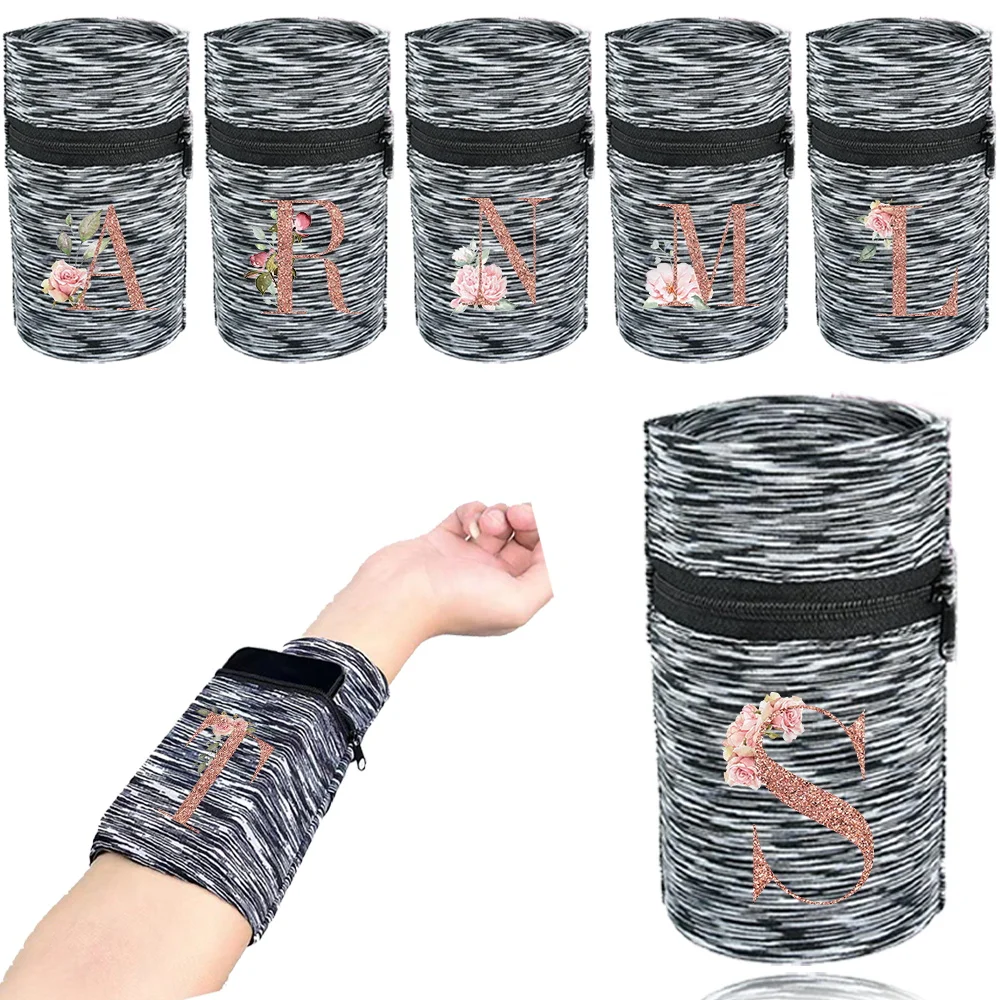 

Sports Wristband Bags Wrist Protector Running Sport Safety Grey Series Support Brace Wrap Wristband Rose Gold Style Wrist Bag