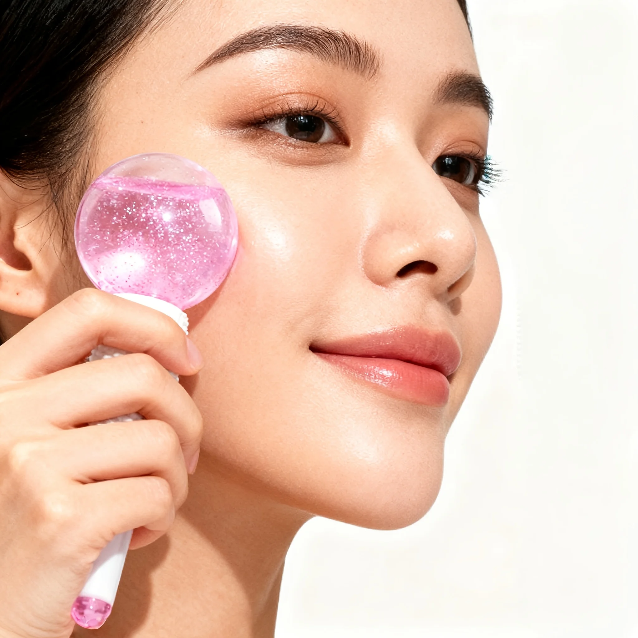 2Pcs Ice Globes Facial Massager for Face Eyes Neck Gua Sha Cooling Roller Dark Circles Relief Skin Care Tool Reusable view 2