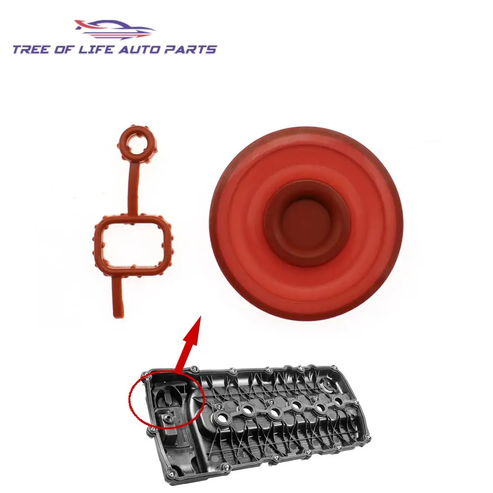 1/2/5/10 PCV Valve Cover Diaphragm Membrane For VW Audi Q7 A3 TT Porsche 3.6L 3.2L 022103483E 03H103483C 03H103429B 022103475AF