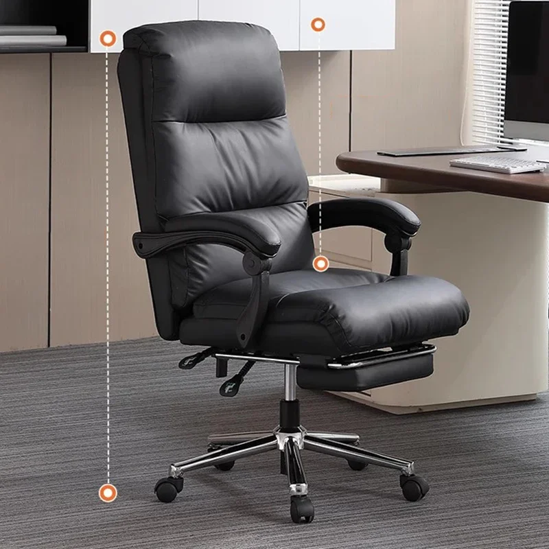 

Conference Bedroom Office Chair Swivel Backrest Study Nordic Designer Mobile Office Chair Living Room Stoel Library Furniture