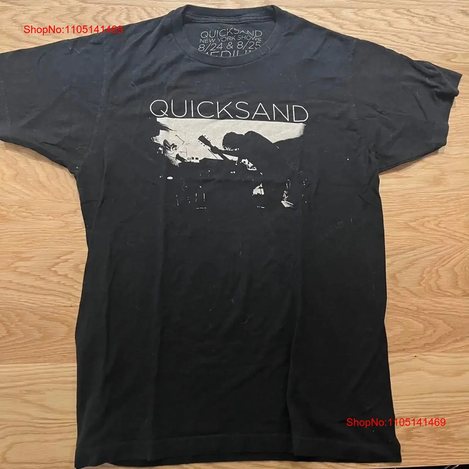 Quicksand NYC Konzert exklusives Shirt Gr. M NYHC Gorilla Biscuits Deftones Helm Vintage Washed Stilvoll Atmungsaktiv Weich Homme