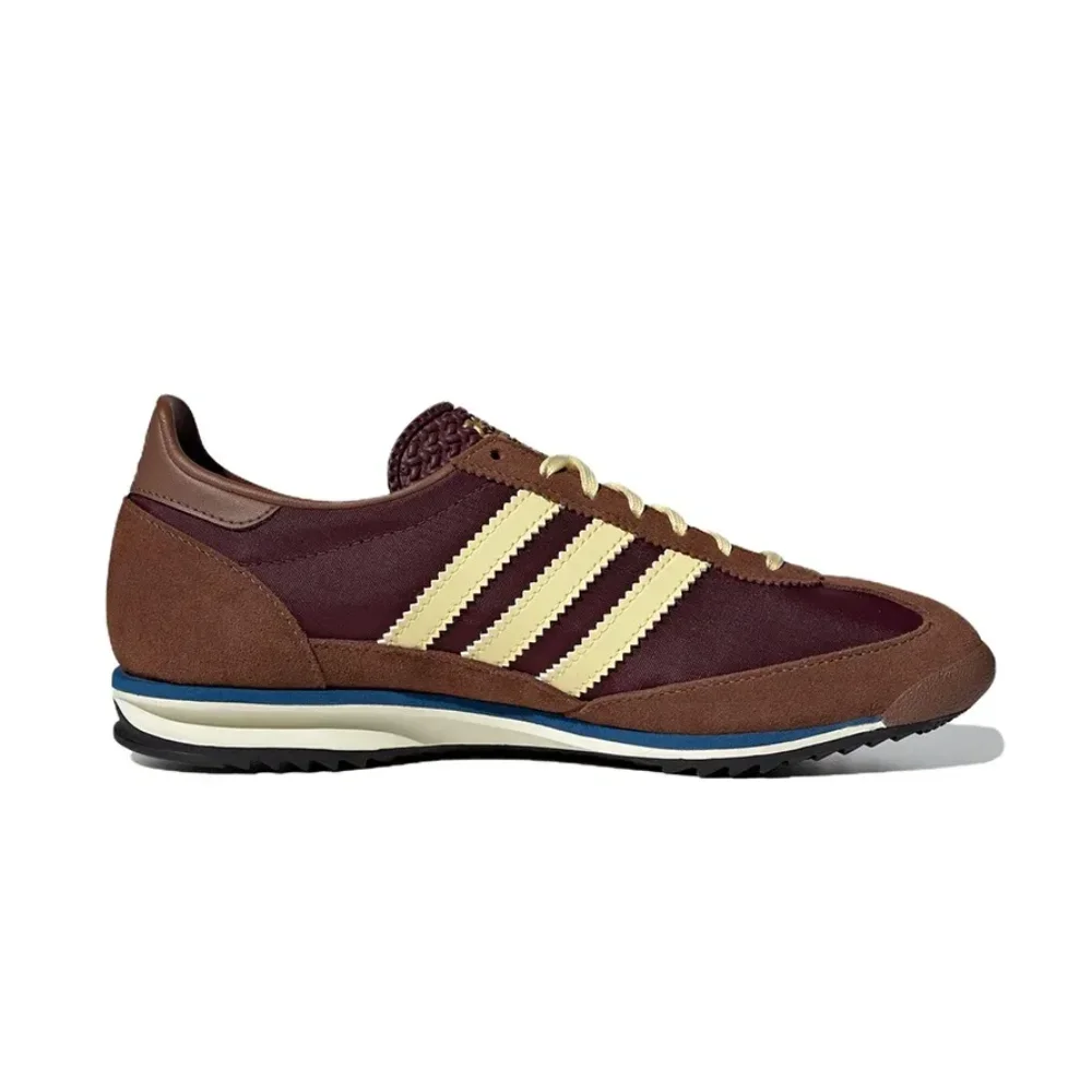 Adidas SL 72 OG Zapatillas de deporte de suela fina para hombre y mujer, zapatos informales ligeros y cómodos, zapatillas clásicas Retro, marrón y