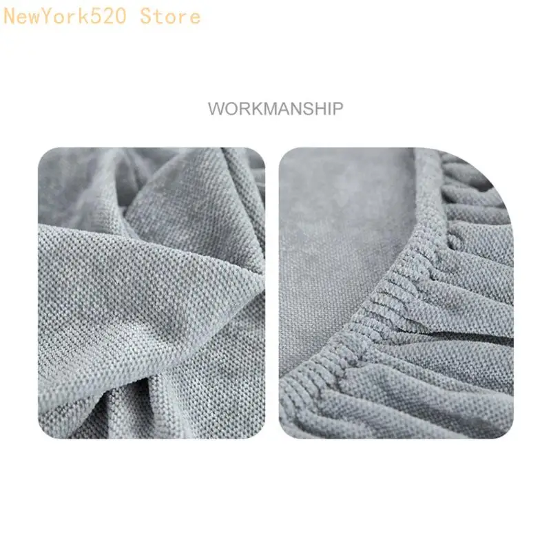 Flexible Fleece Chair Cover With Against Slip Base Comfortable Washable Chair Defender Multiple Color Preferences N84C