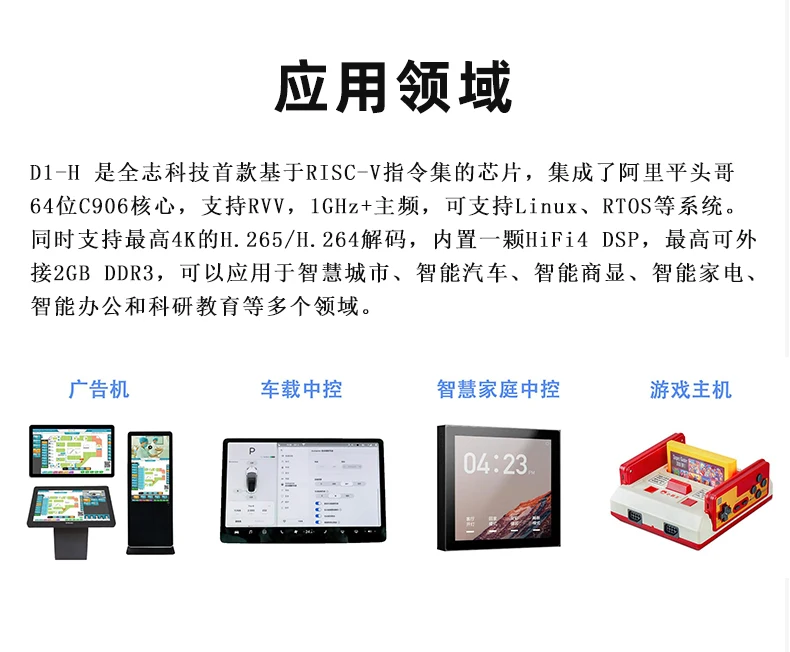 D1-H chip Alibaba Pinhead RISC-V C906