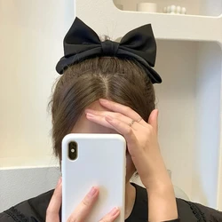 Korean Princess Hairpin 3D Bow Cute Hair Clips Ribbon Barrettes Girls Sauna Wear Women Hair Accessories Spring