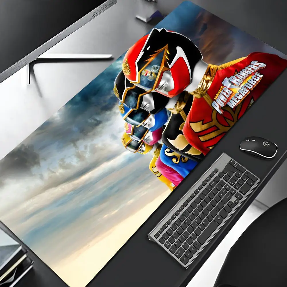 Cartoon P-PowerS R-Rangers Mouse Pad Cartoon Lockedge Large Gaming Pad Computer Gamer Keyboard Mat Desk Mousepad PC Desk Pad
