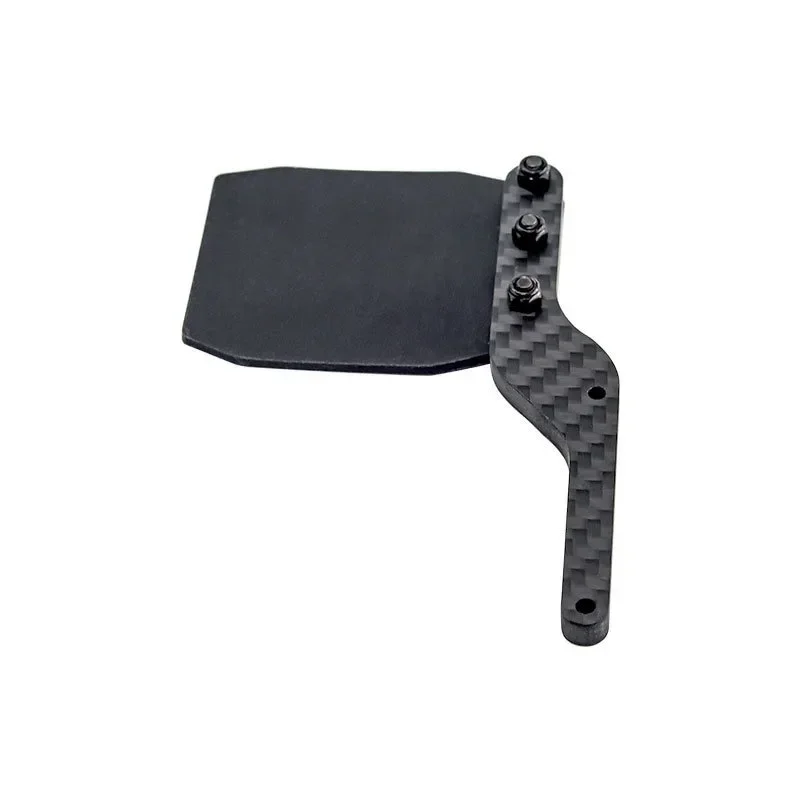 Paraspruzzi in gomma Parafango antipolvere Paraspruzzi con staffa in fibra di carbonio per Arrma 1/7 Mojave V2 EXB RC Auto Parti di aggiornamento Accessori