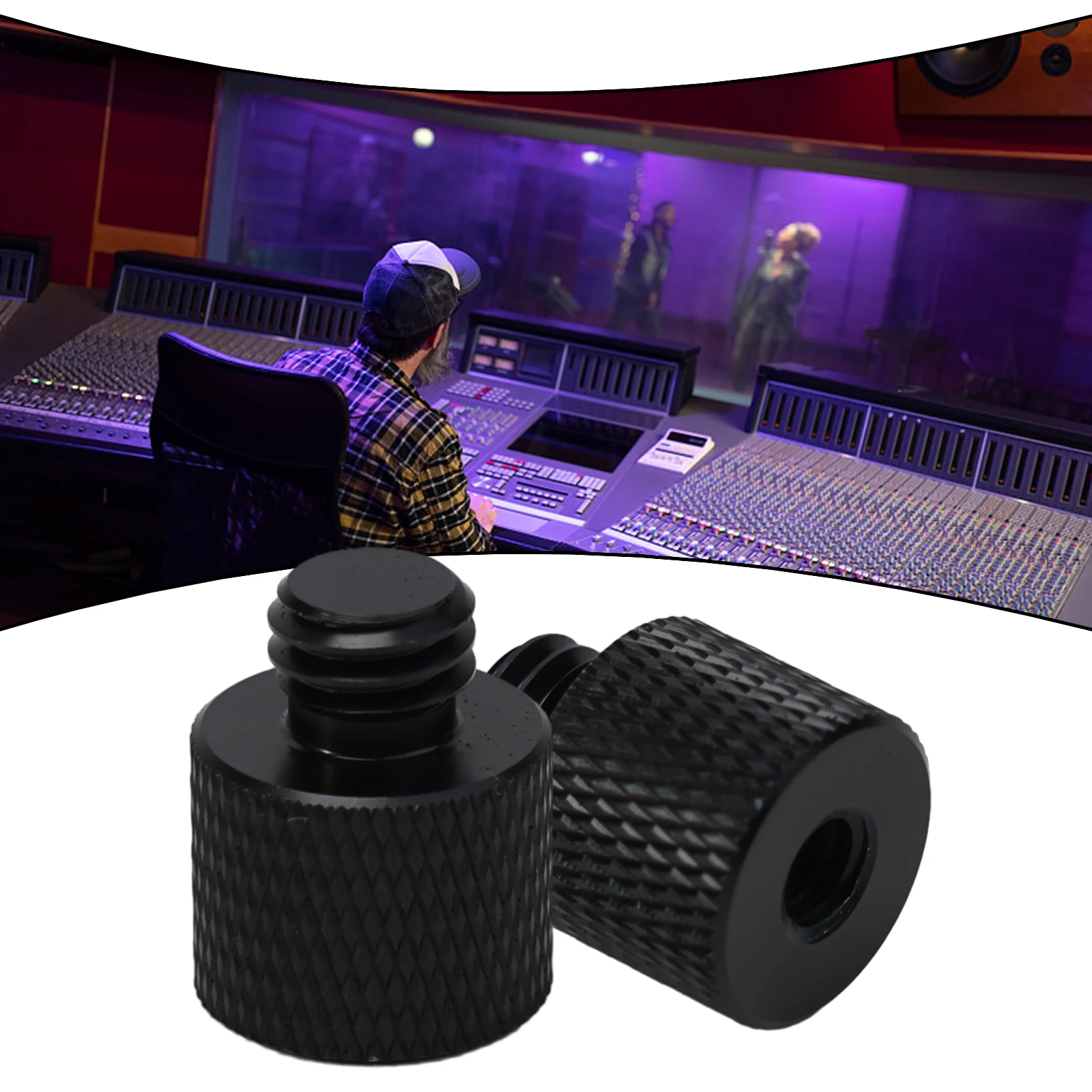 Aluminum Alloy Threaded Screw Mount Adapter 1/4 3/8 To 5/8 Female Male For Tripod Photo Studio Professional Audio Equipment